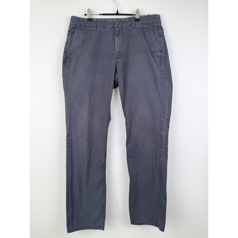 Bonobos Chinos Mens 33x32 Gray Excellent Slim Straight Cotton Casual Pants